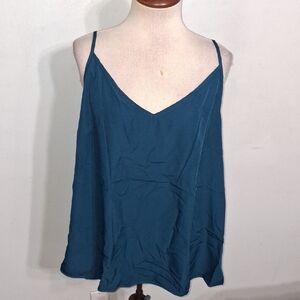 SHEIN- Deep Teal Spaghetti Strap Top - W Sz 18
